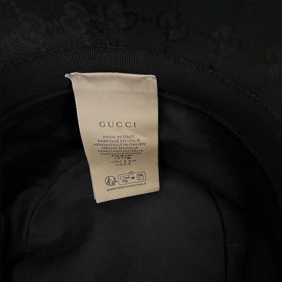 GG CANVAS BUCKET HAT WITH DOUBLE G - Picture 5 of 7